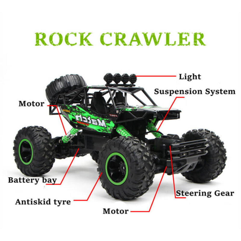 1/12 Remote Control Car 4x4 Monster Truck Rock Crawler 2.4G Off-Road Climbing Car - Image 12