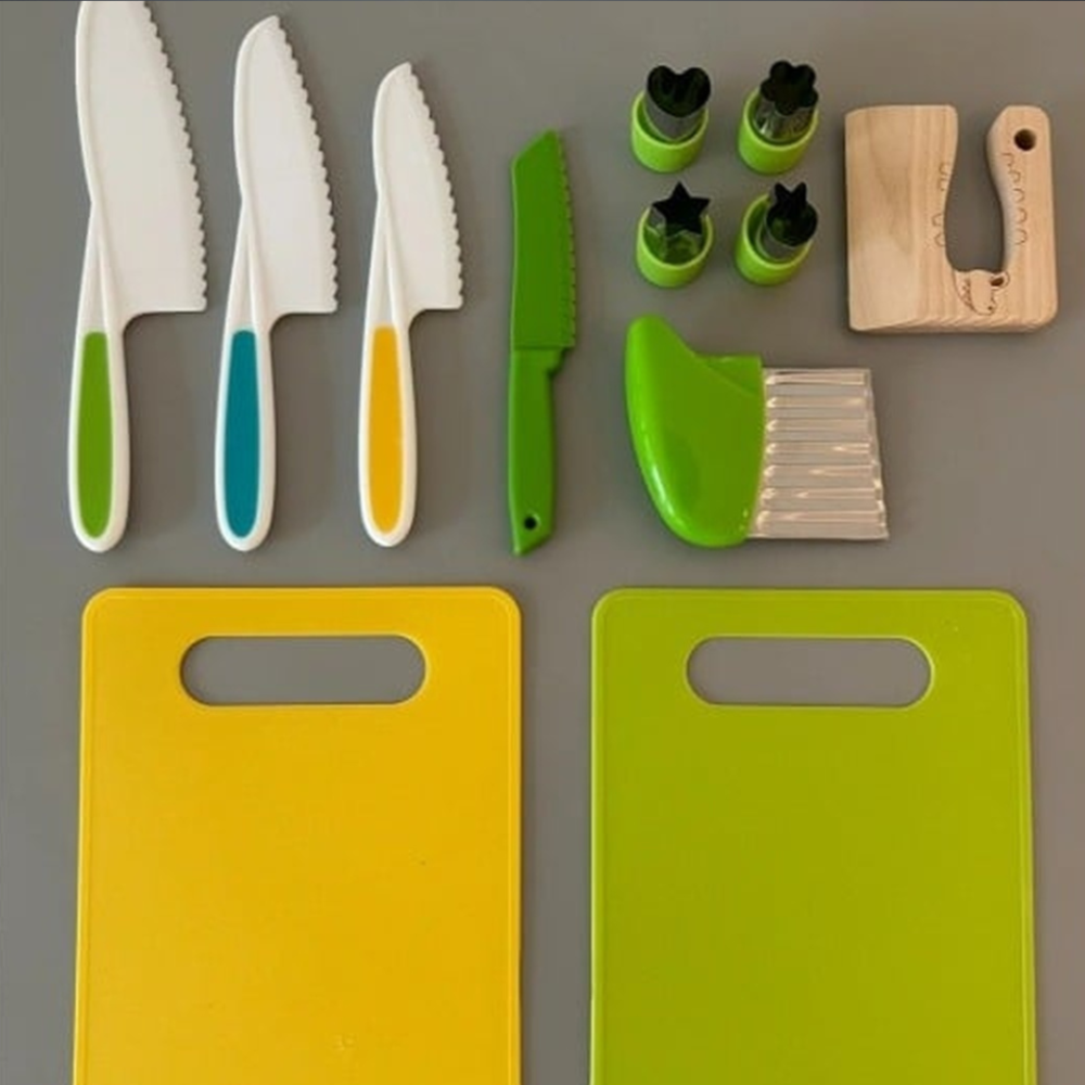 Kids Kitchen Set Real Cooking Tools