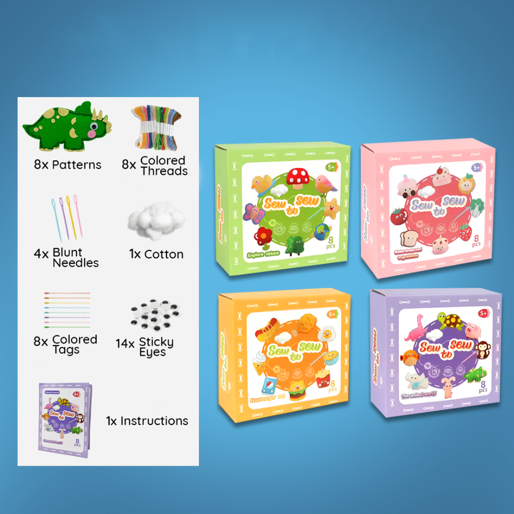 Sewing Kit Kids Craft Activity Educational Toy