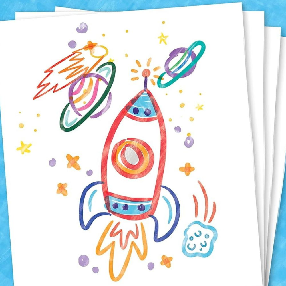 Kids Toys Mess Free Paint Set Light Up Brush Art Activity