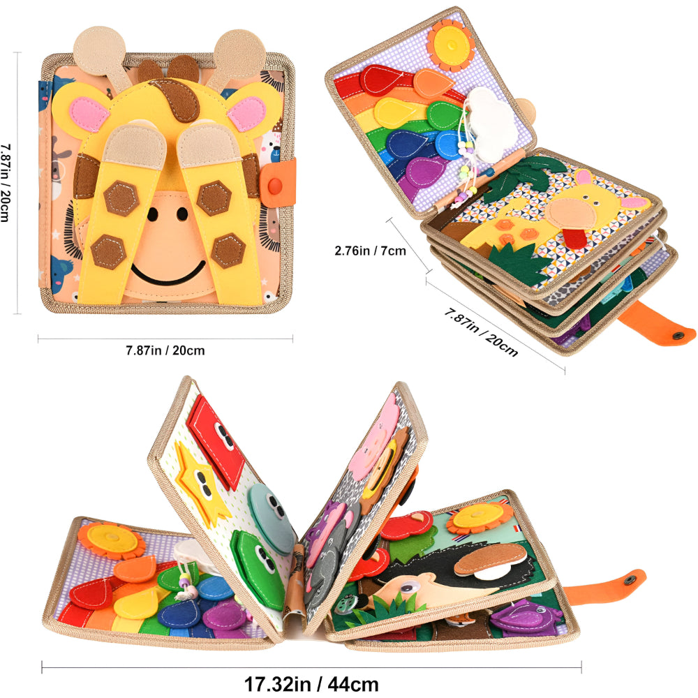 Baby Book Learning Sensory Activity Toddler Quiet Pages Toy