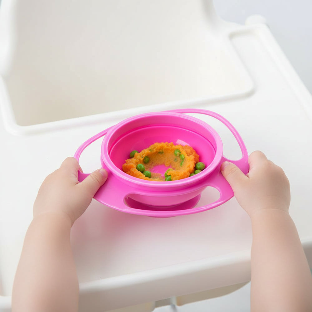 Baby Bowl Spill Proof 360 Rotating Feeding Training Bowl