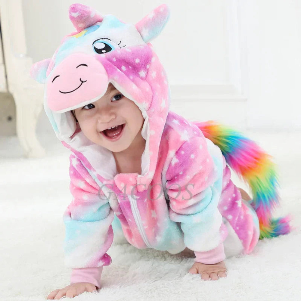 Baby Onesies Animal Hooded Outfit Everyday Wear