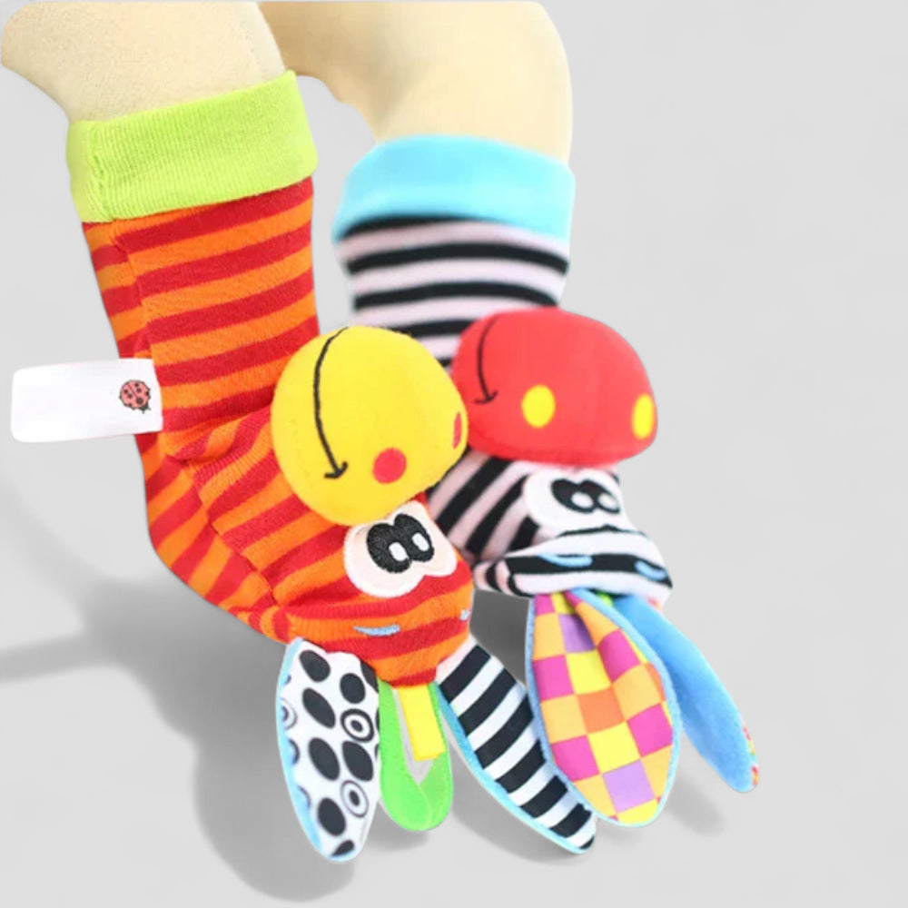 Baby Rattle Socks Wrist Toy Set Sensory