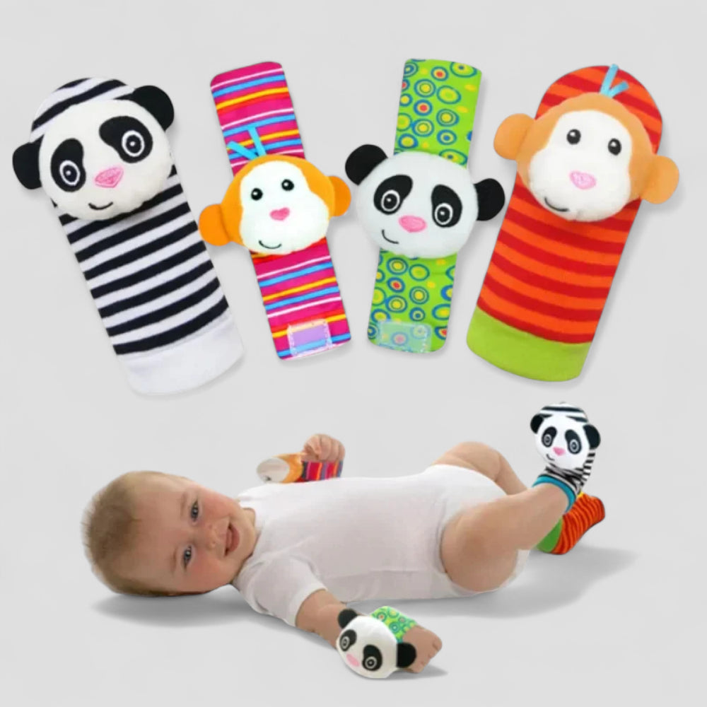 Baby Rattle Socks Wrist Toy Set Sensory