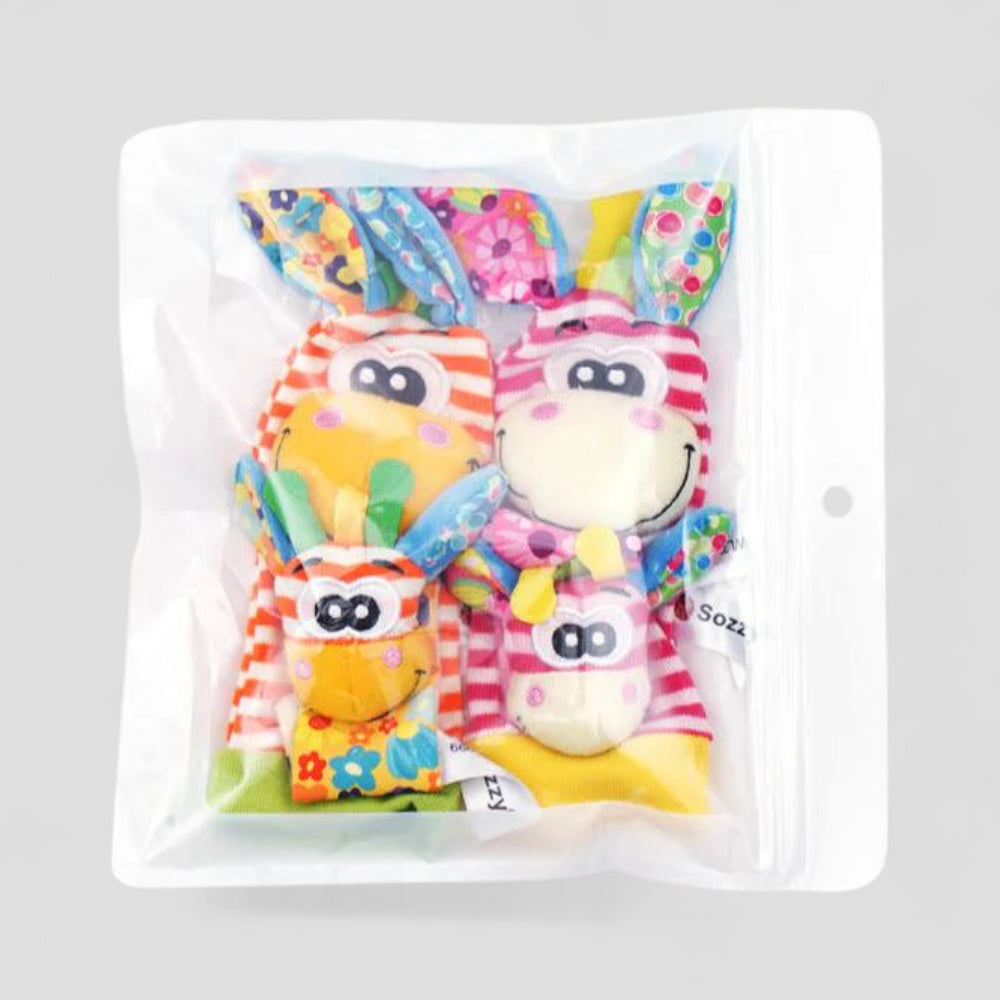 Baby Rattle Socks Wrist Toy Set Sensory