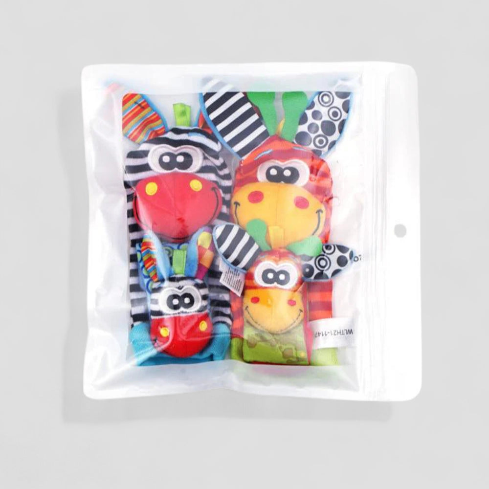Baby Rattle Socks Wrist Toy Set Sensory
