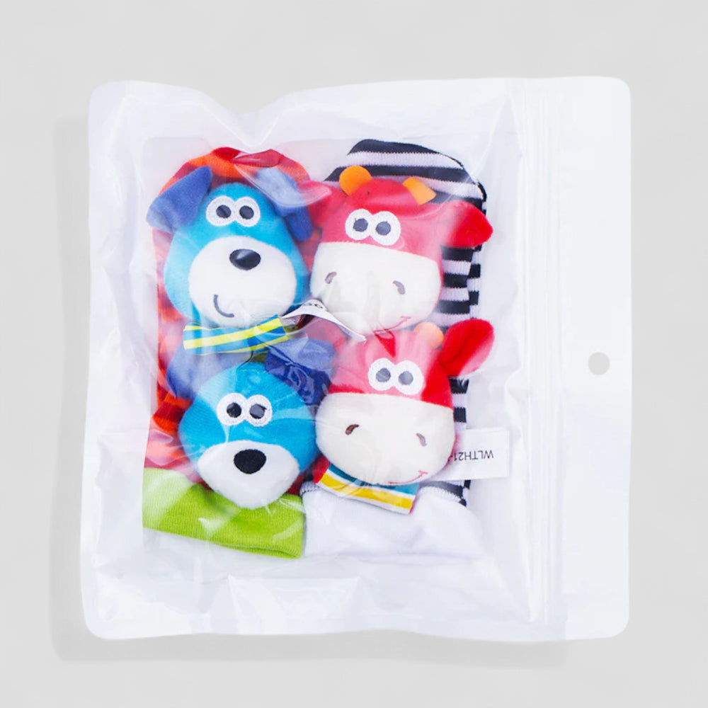 Baby Rattle Socks Wrist Toy Set Sensory