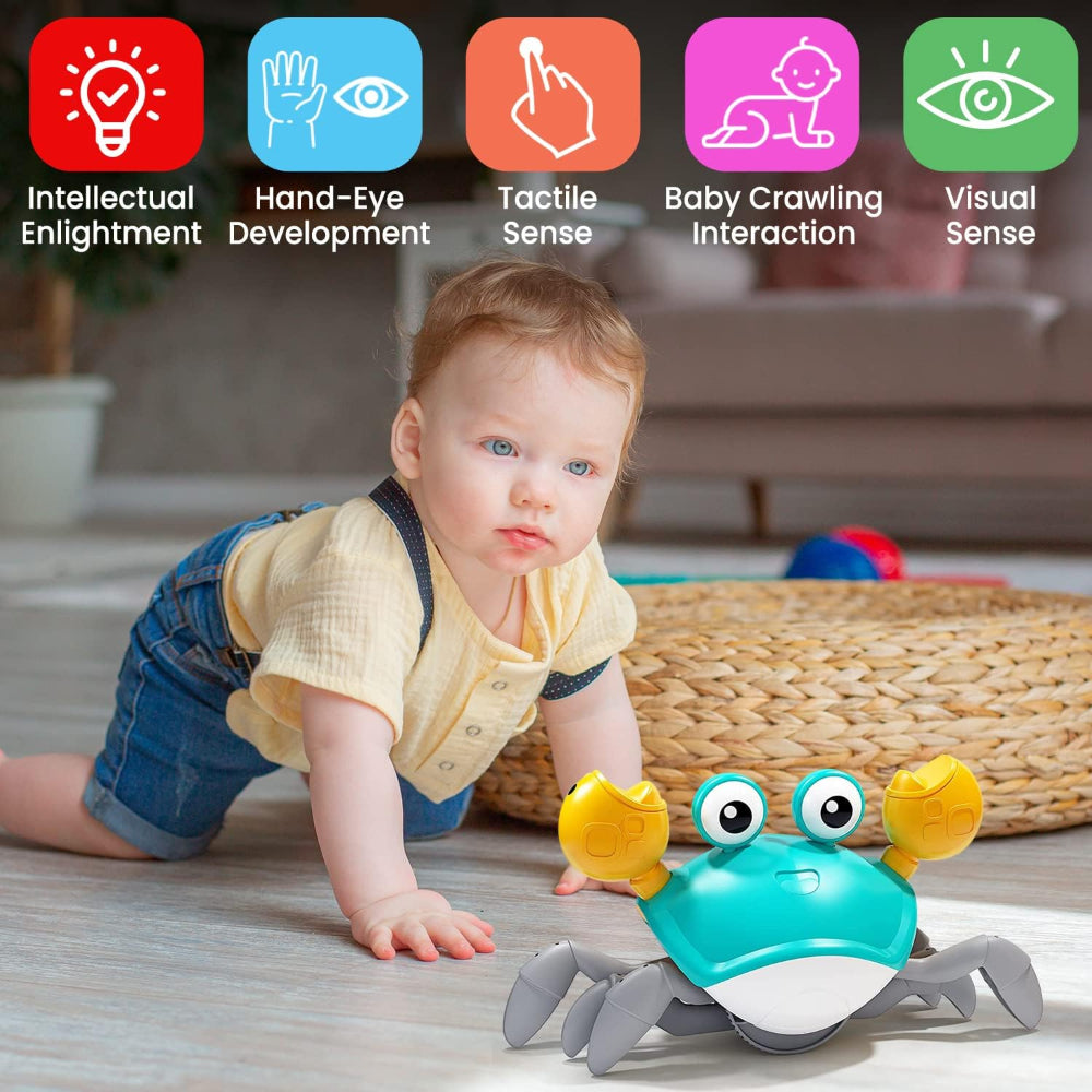 Baby Toy Interactive Crawling Musical Crab