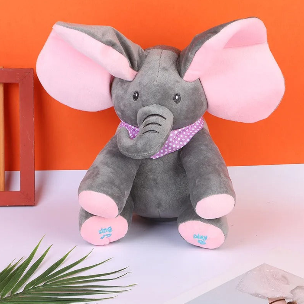 Baby Toys Elephant Plush Interactive Musical Peek Boo Tummy Time