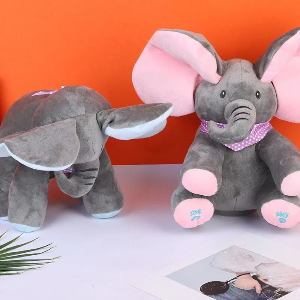 Baby Toys Elephant Plush Interactive Musical Peek Boo Tummy Time