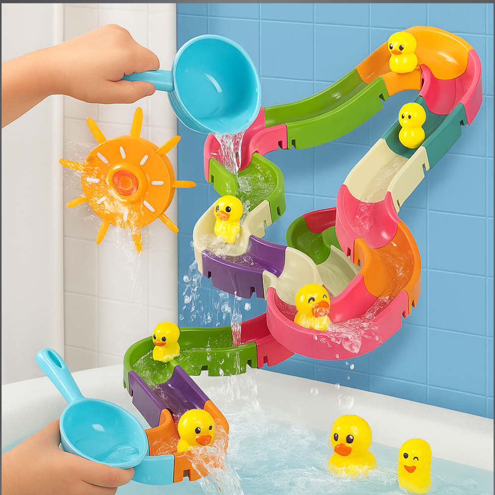 Bath Time Toddler Water Slide Game Toy
