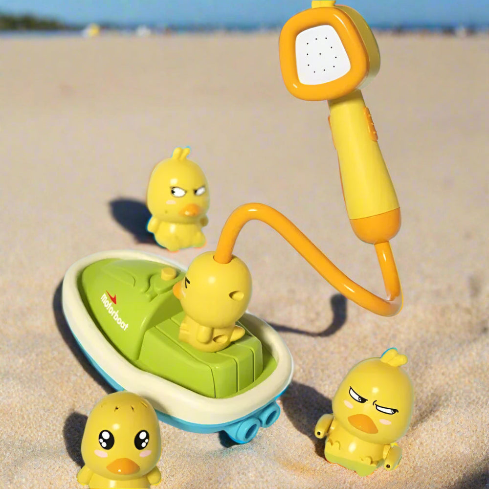 Bath Toys Water Spray Duck Set Kids