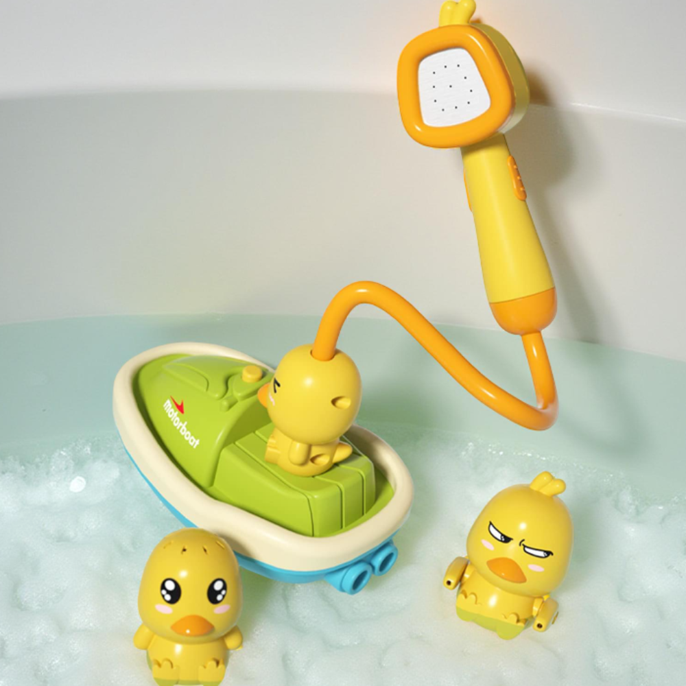 Bath Toys Water Spray Duck Set Kids