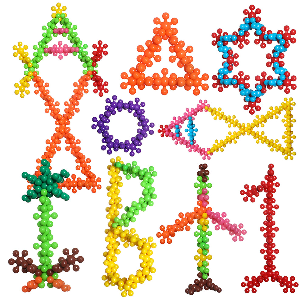 Building Blocks Montessori Snowflake STEM Construction Set