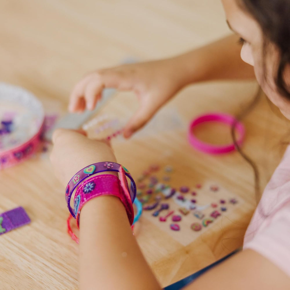 DIY Bracelet Making Kit Kids Stickers Charms
