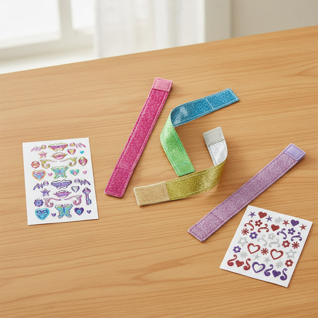 DIY Bracelet Making Kit Kids Stickers Charms