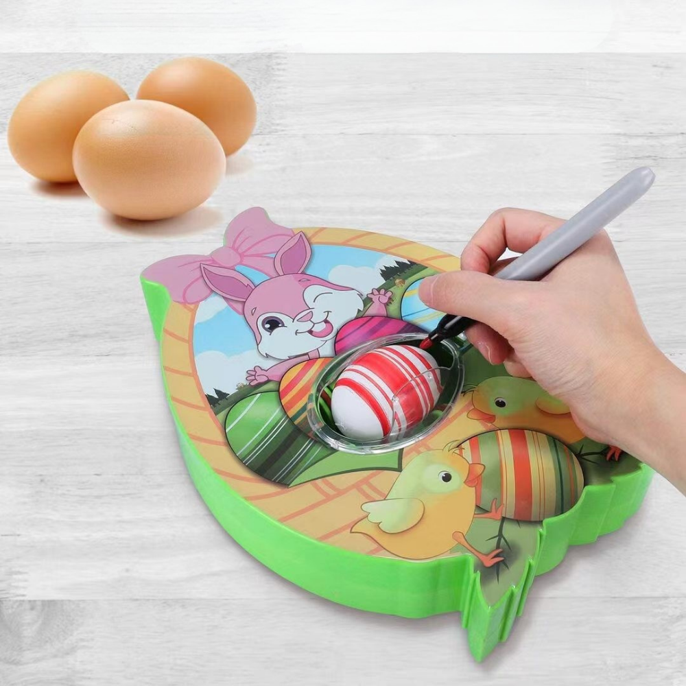 Electric Egg Decorating Spinner Machine Kids Easter Craft Kit