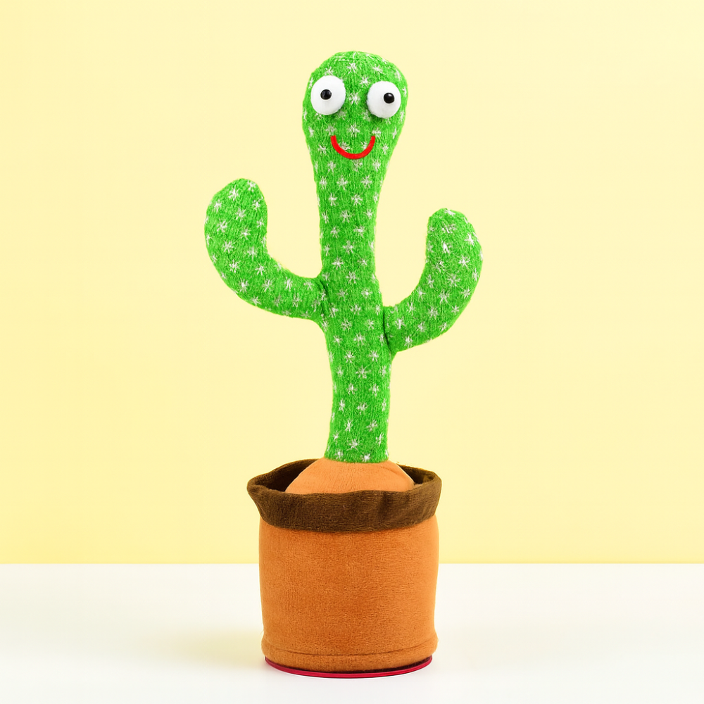 Dancing Cactus Toy Talking Repeat Plush Kids Interactive Musical
