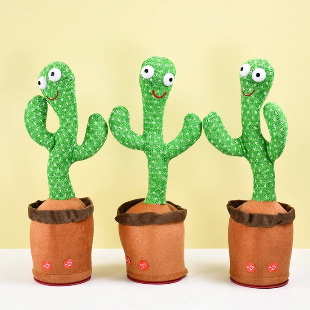 Dancing Cactus Toy Talking Repeat Plush Kids Interactive Musical