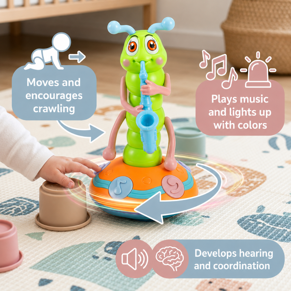 Educational Baby Toy Sensory Crawling Musical Toy