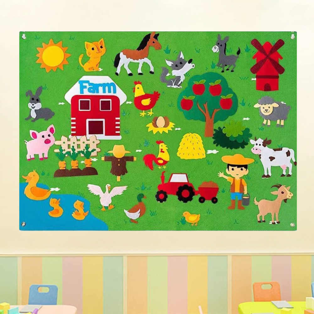 Felt Board Educational Toy Set Kids