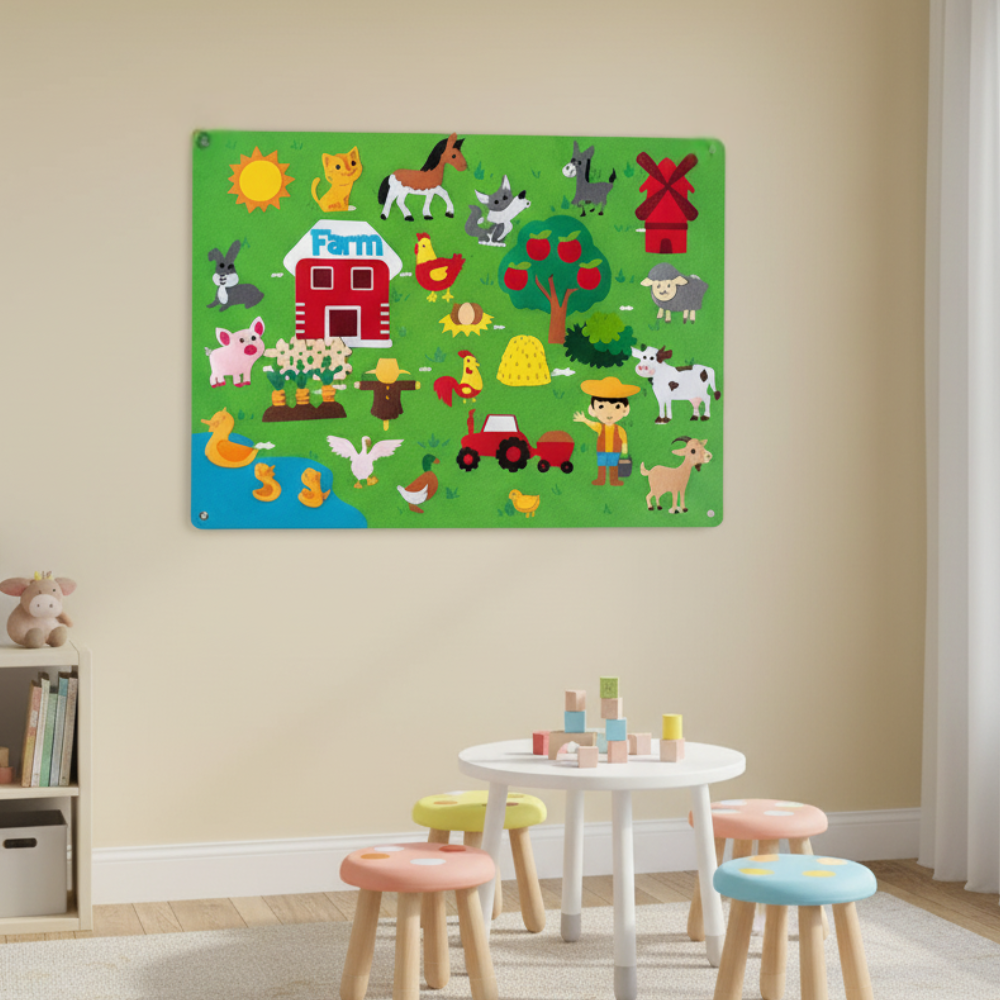Felt Board Educational Toy Set Kids