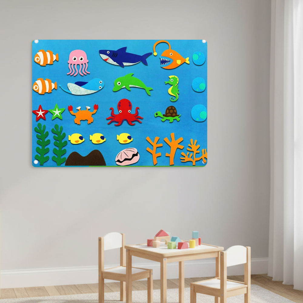 Felt Board Educational Toy Set Kids