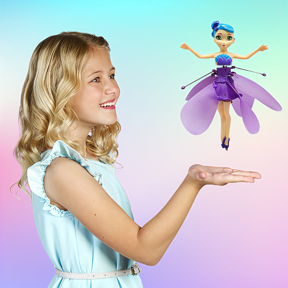Flying Fairy Princess Toy Rechargeable LED Hand Sensor Kids