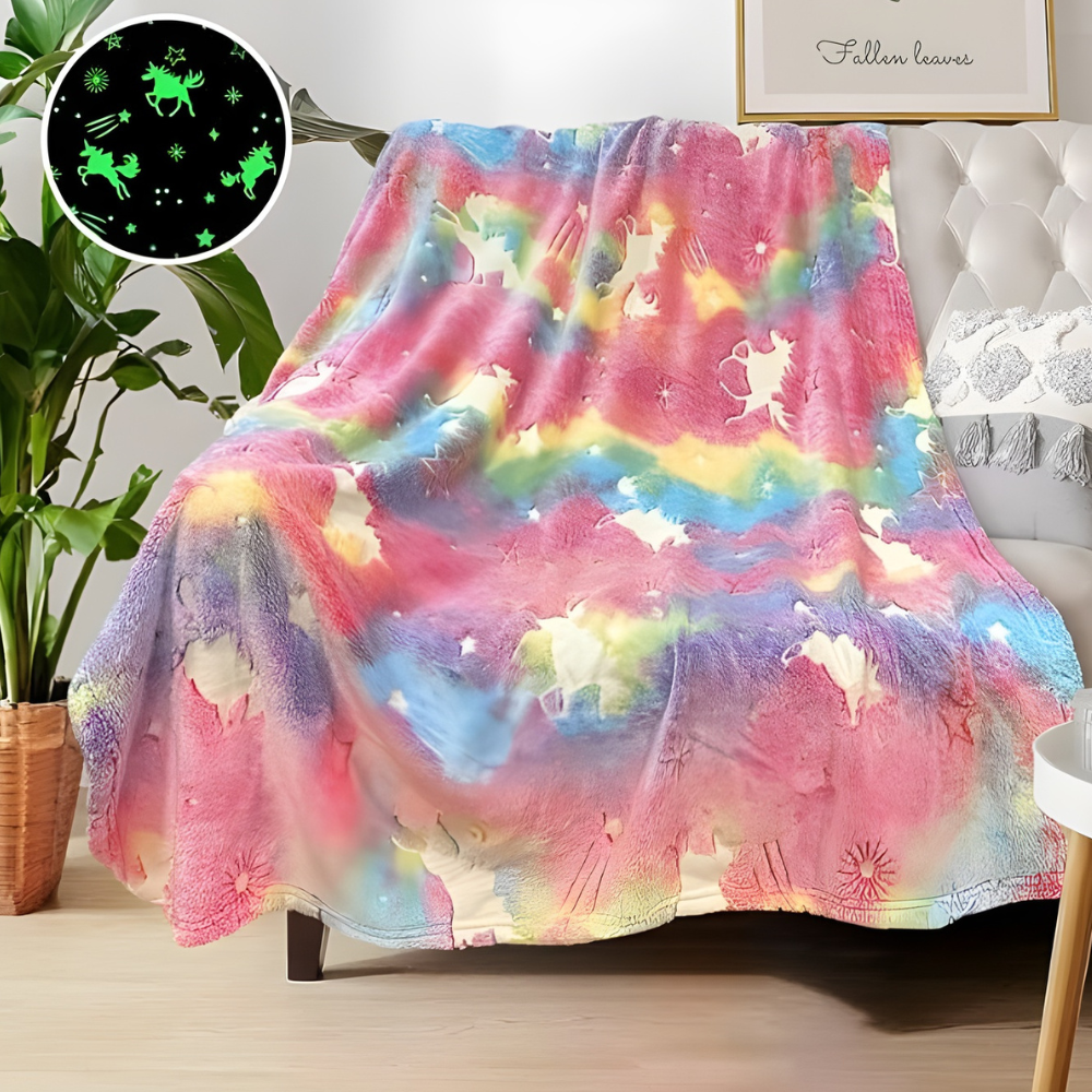 Kids Glowing Blanket Soft Throw