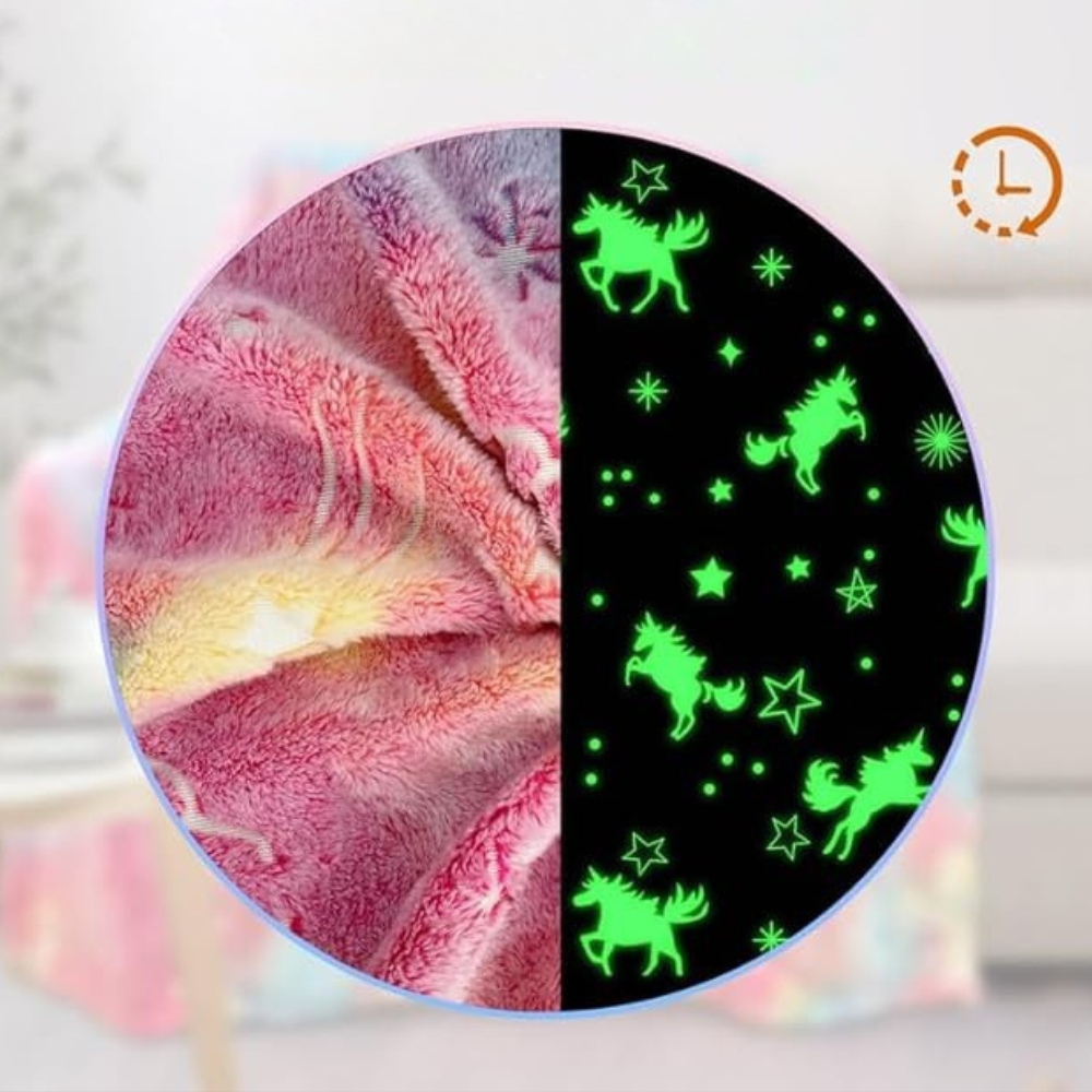 Kids Glowing Blanket Soft Throw
