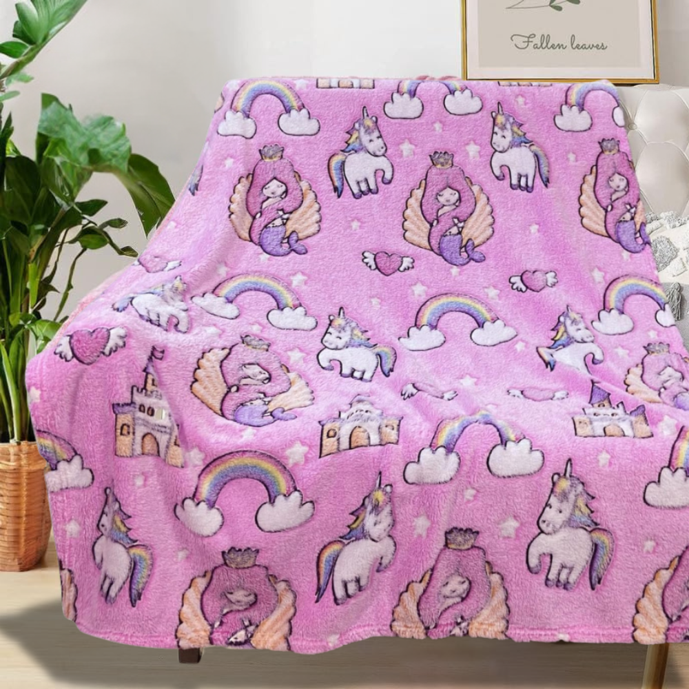 Kids Glowing Blanket Soft Throw