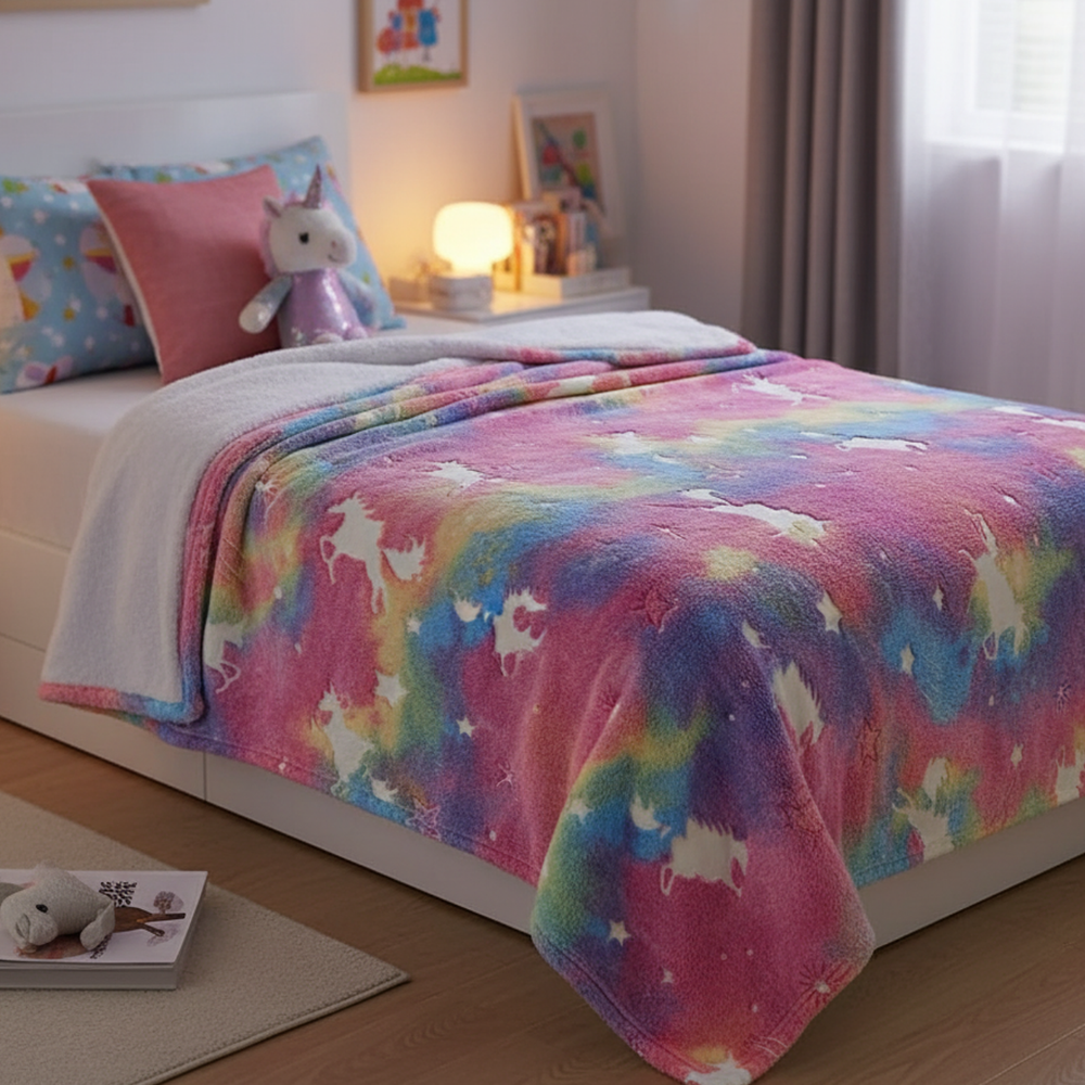 Kids Glowing Blanket Soft Throw