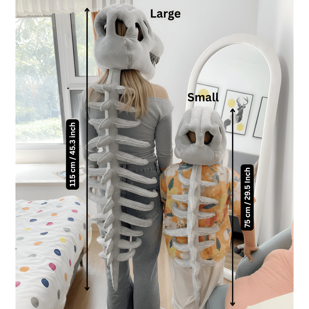 Halloween Costume Dinosaur Skeleton Plush Outfit