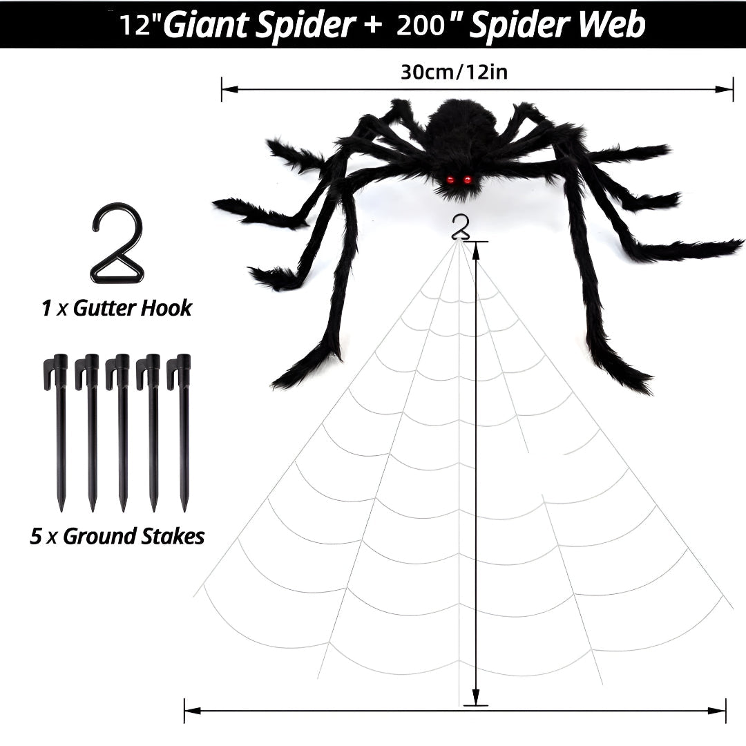 Halloween Decorations Spider Web Outdoor Yard Display