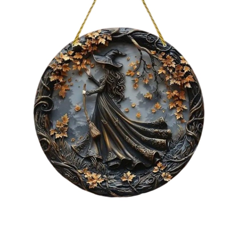 Halloween Decorations Wall Plaque Wooden Hanging Decor