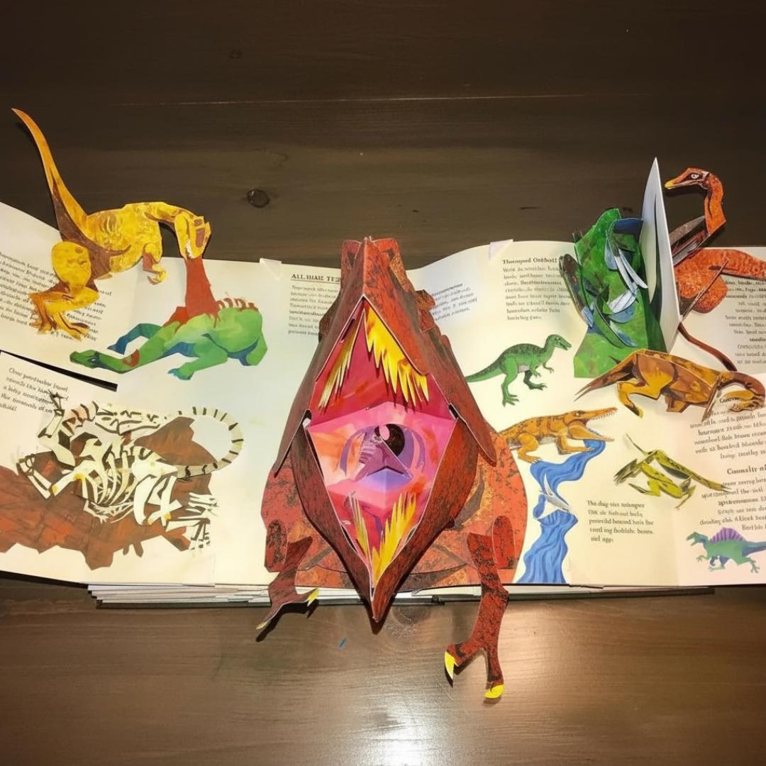 Interactive Book Pop Up Dinosaur 3D Storybook
