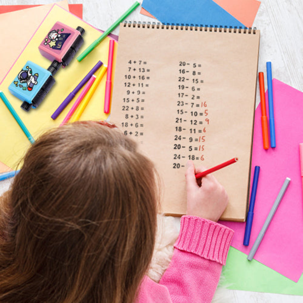 Kinder Mathe Lernspielzeug Roller Lehrstempel