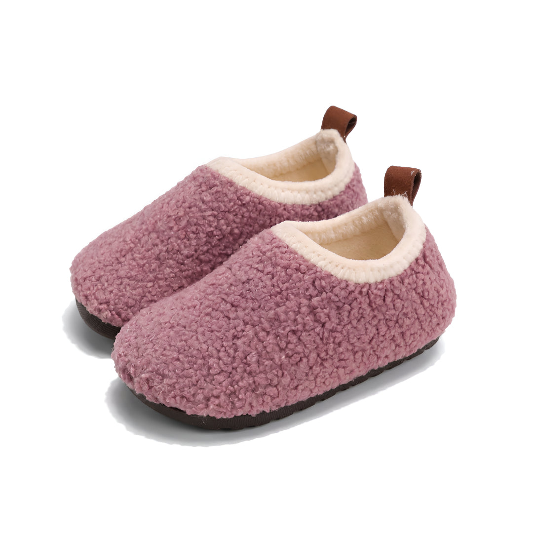 Kids Slippers Non Slip Plush Indoor House Shoes