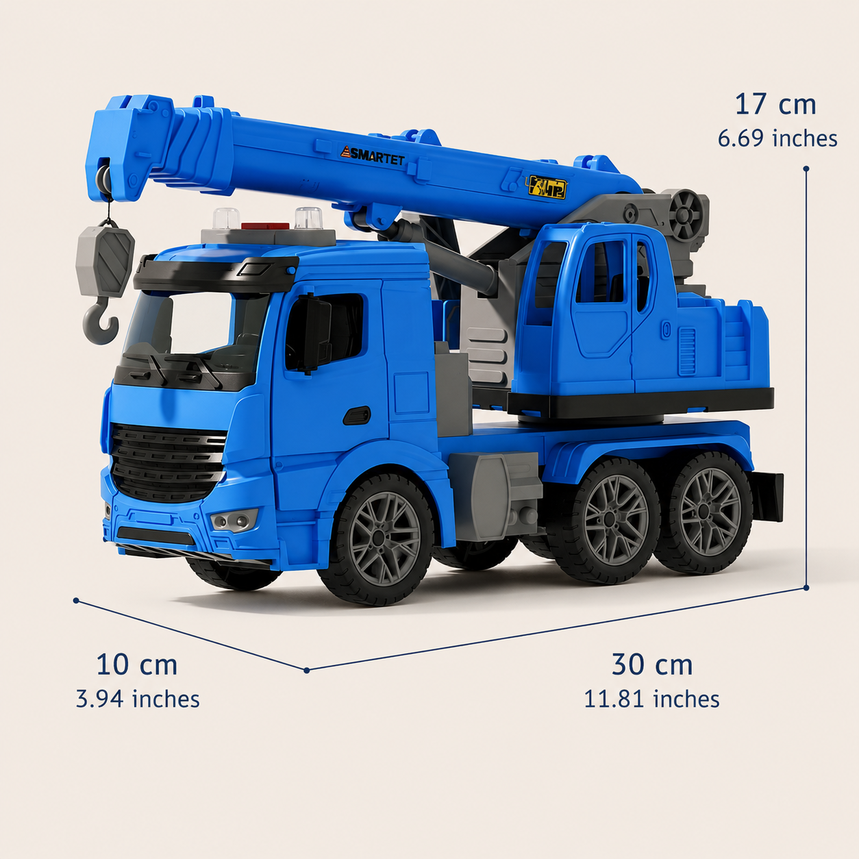 Kids Toy Truck Construction Crane Vehicle Lights Sounds