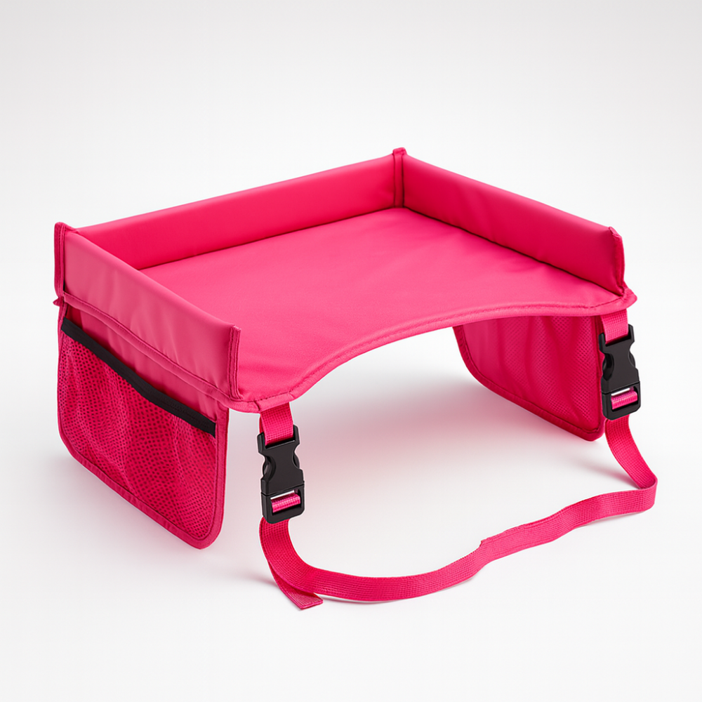 Kids Travel Activity Tray Car Seat Storage Pockets