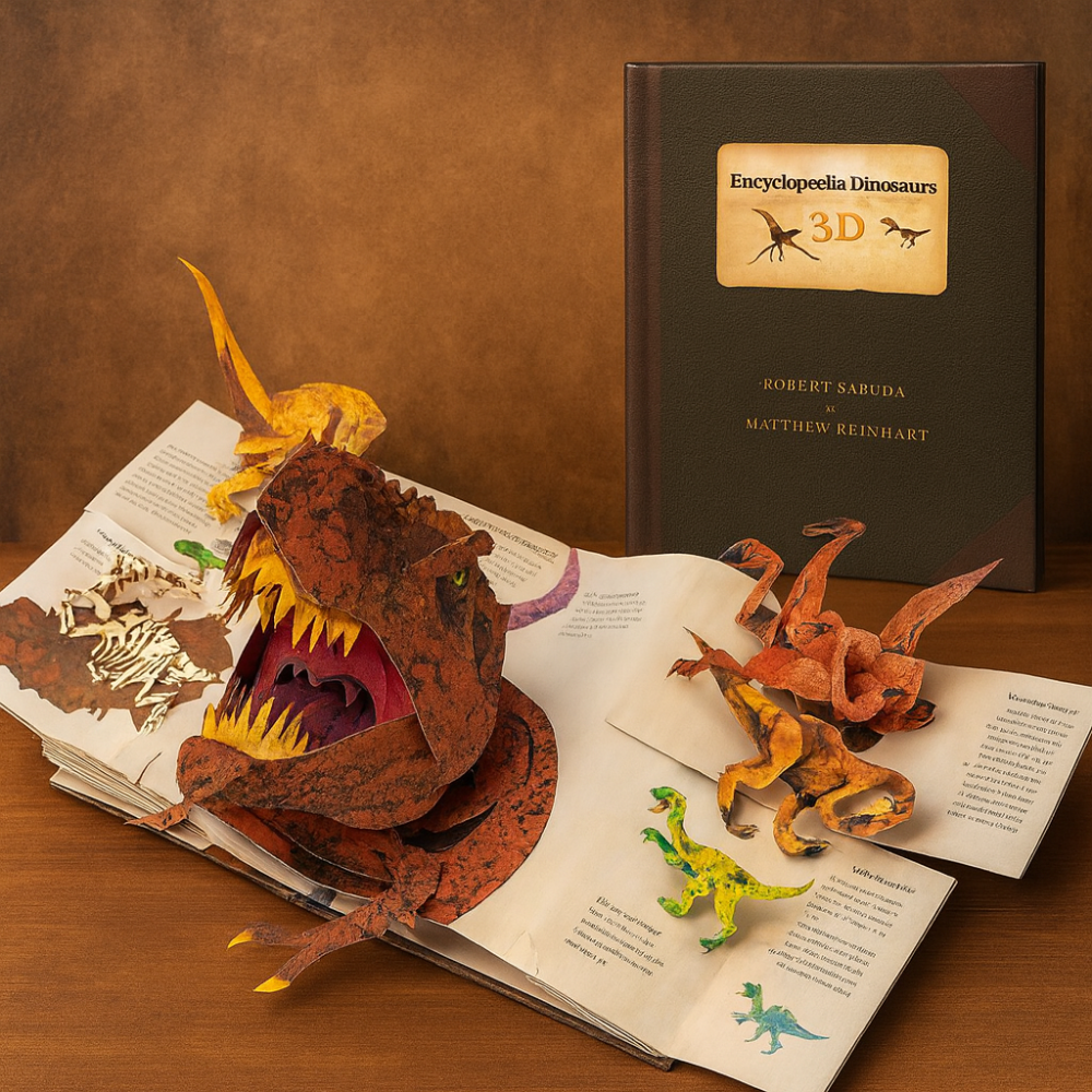 Kids Books Dinosaur Pop Up 3D Interactive Educational Science Gift