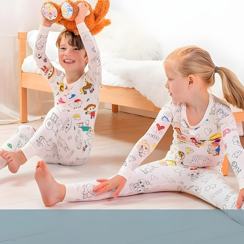 Kids Drawable Pajama Art Set
