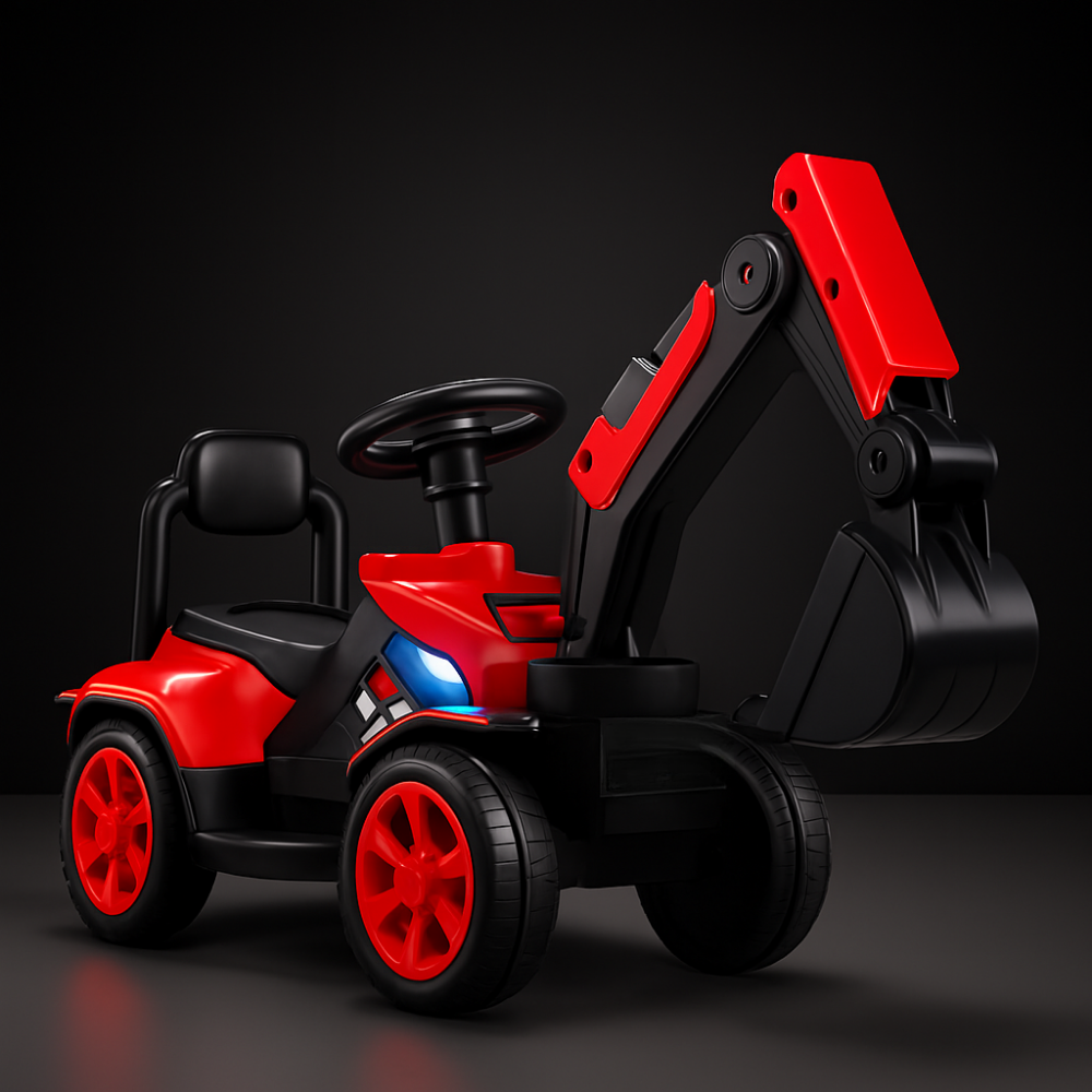 Kids Ride On Excavator Toy Digger Seat Steering Wheel Car