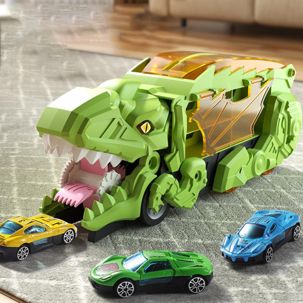 Kids Toys Dinosaur Truck Car Carrier Playset Storage Transforming