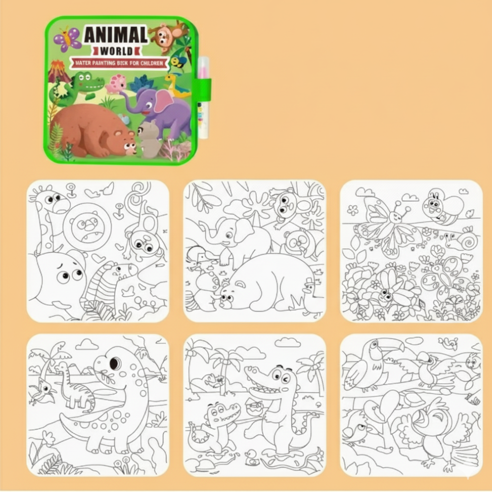 Magic Watering Book Reusable Painting Pad