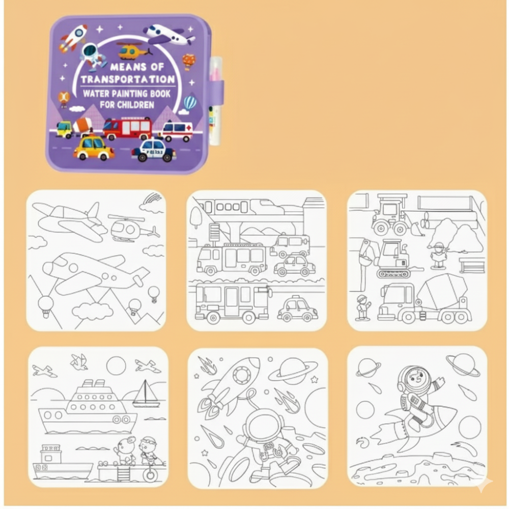 Magic Watering Book Reusable Painting Pad