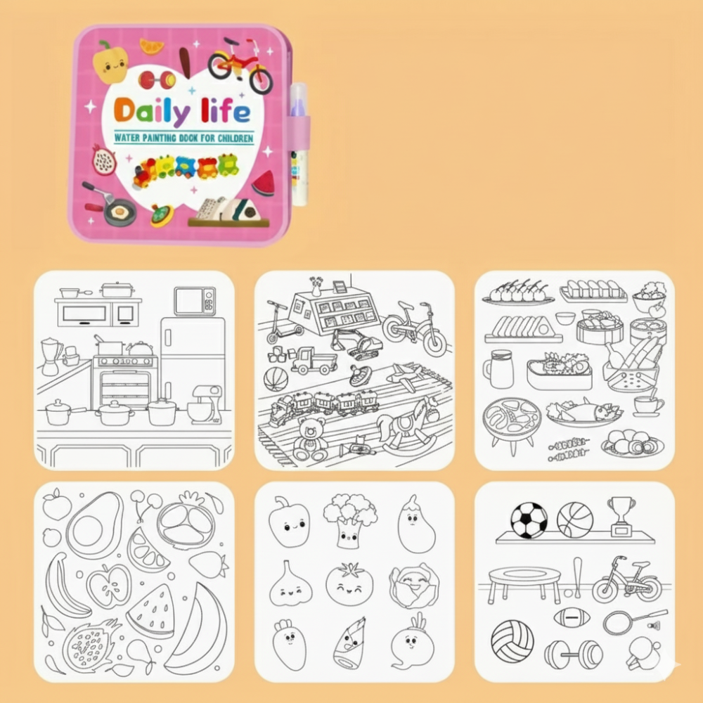 Magic Watering Book Reusable Painting Pad
