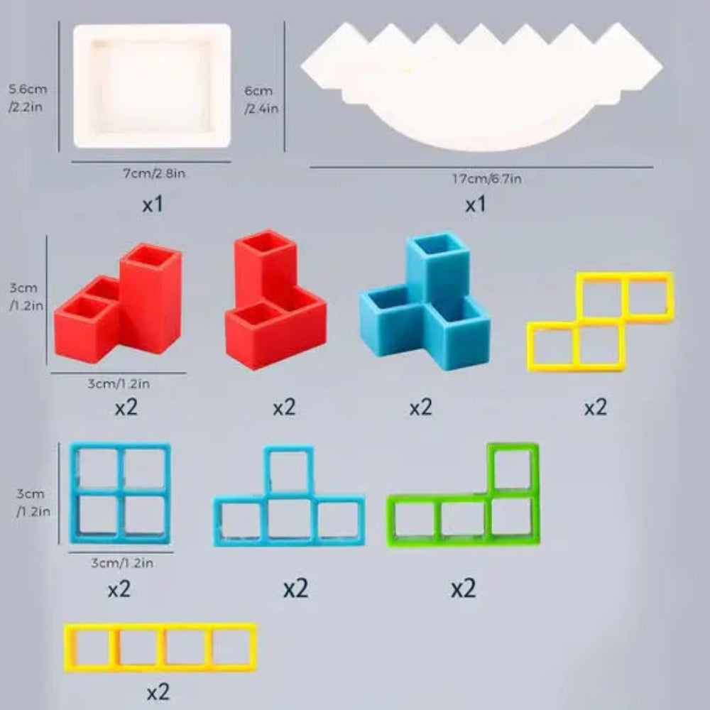 Magnetic Stacking Blocks Balance Tower Game