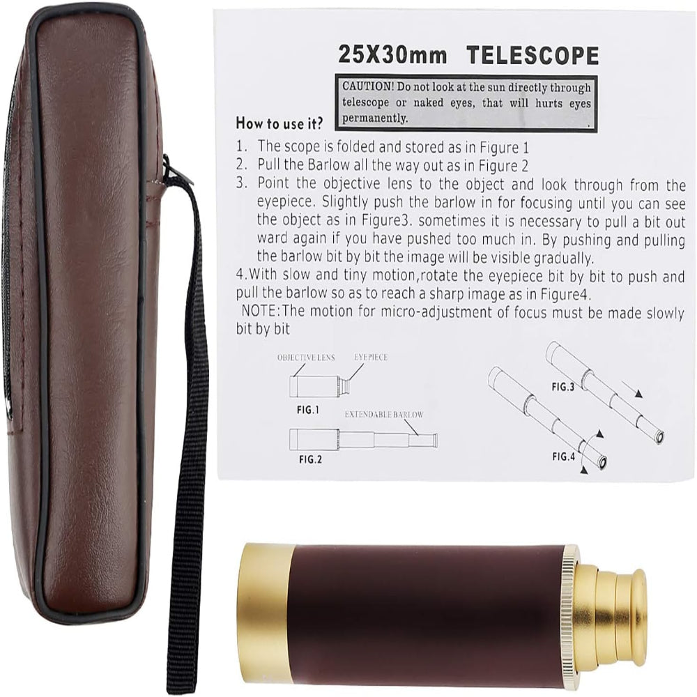 Monocular Telescope Pocket Spyglass Vintage